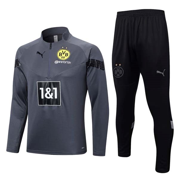 Sudadera De Training Borussia Dortmund 2023/2024 Gris Negro